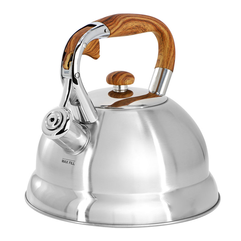 Bouilloire à sifflet en acier inoxydable Mr. Quart Woodmont