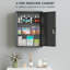 kleankin Locking Medicine Cabinet, First Aid Cabinet with Storage Shelves