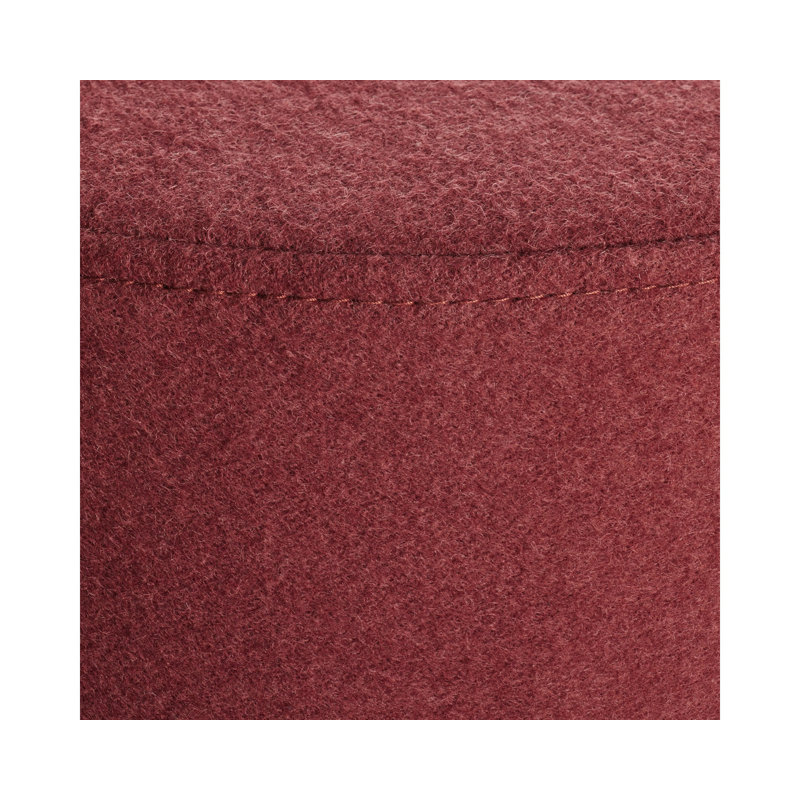 Bumper Round Ottoman, Red