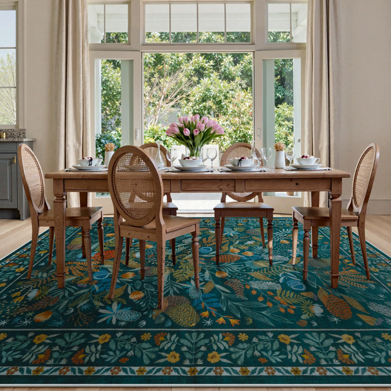 Tapis de salle à manger Kaldi, Rectangulaire 8 pi x 10 pi