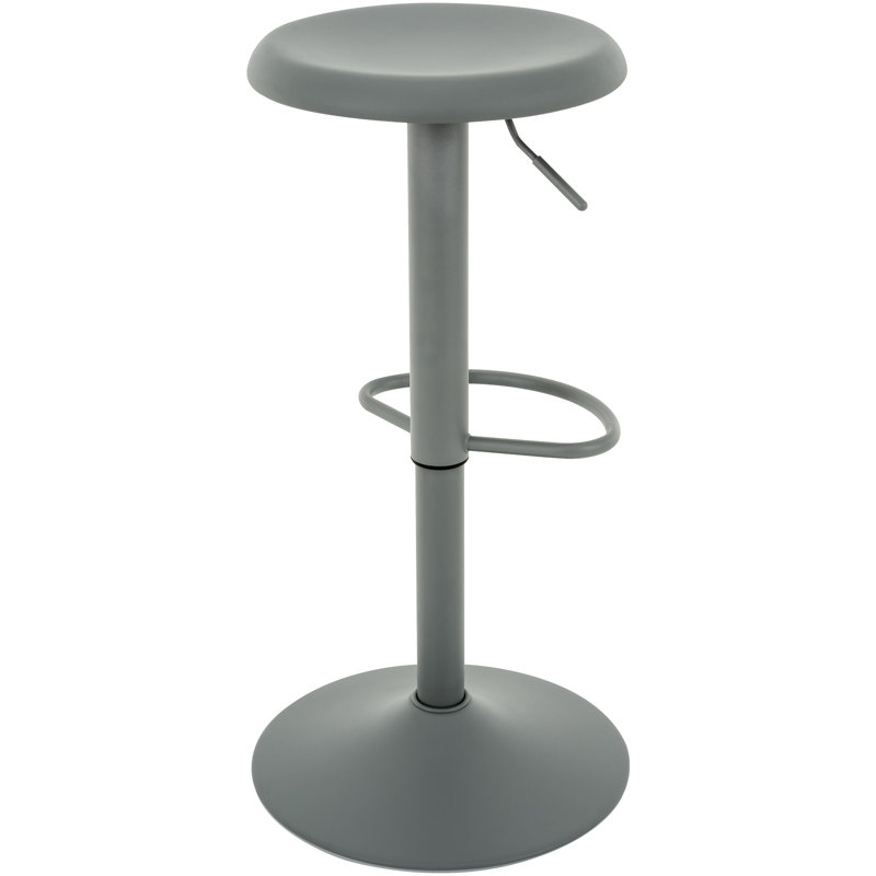 Tabourets de bar 1 pièce Juddson, tabourets de bar pivotants à hauteur réglable, tabourets de bar Airlift en métal, chaises de bar à hauteur de comptoir sans dossier pour la cuisine, salle à manger, pub, café
