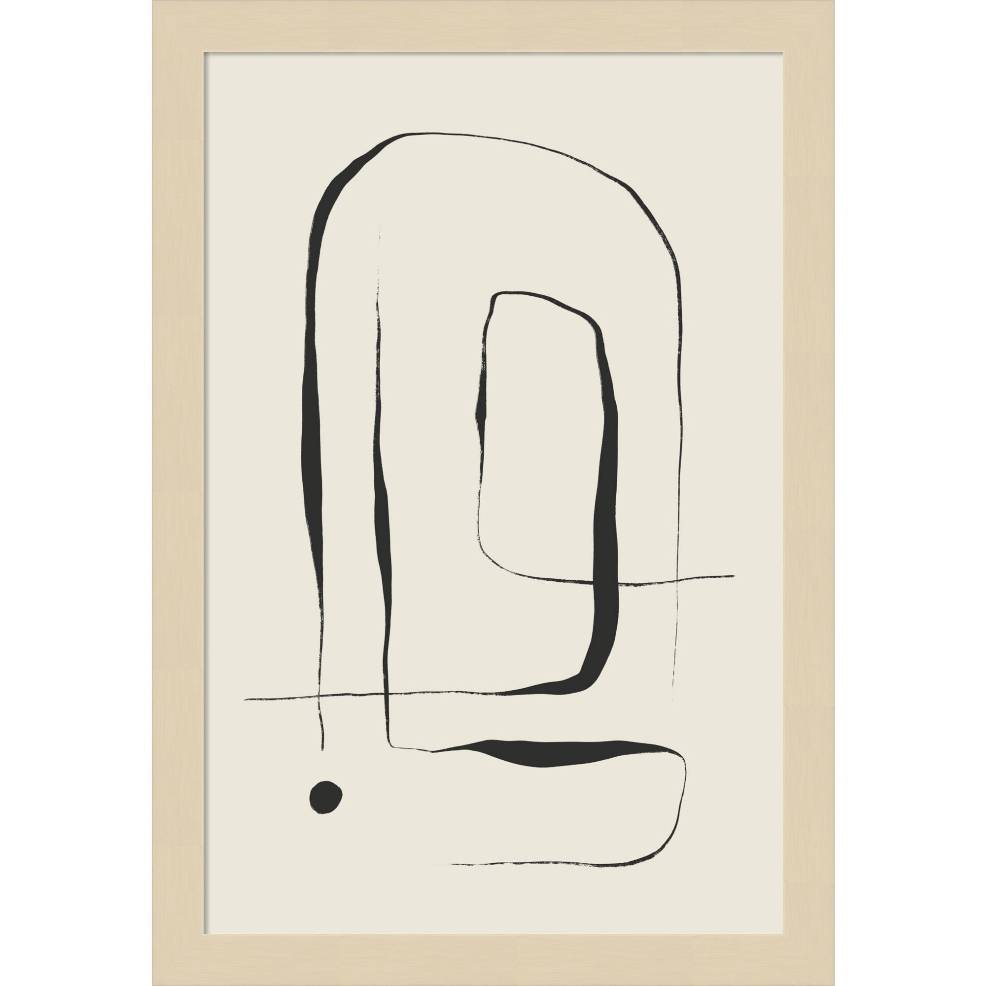 The Point No 2 by Treechild  Wood Framed Wall Art Print, Brown, 17" H x 12" W