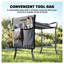 Genouillère de jardin pliable et siège avec pochette à outils Outsunny, gris