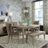 Eleora 60" Rectangular Dining Table Set w/ 4 Upholstered Chairs & Server