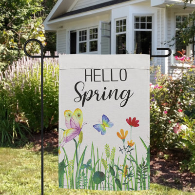 Double Sided 18'' H x 12.5'' W Polyester Garden Flag