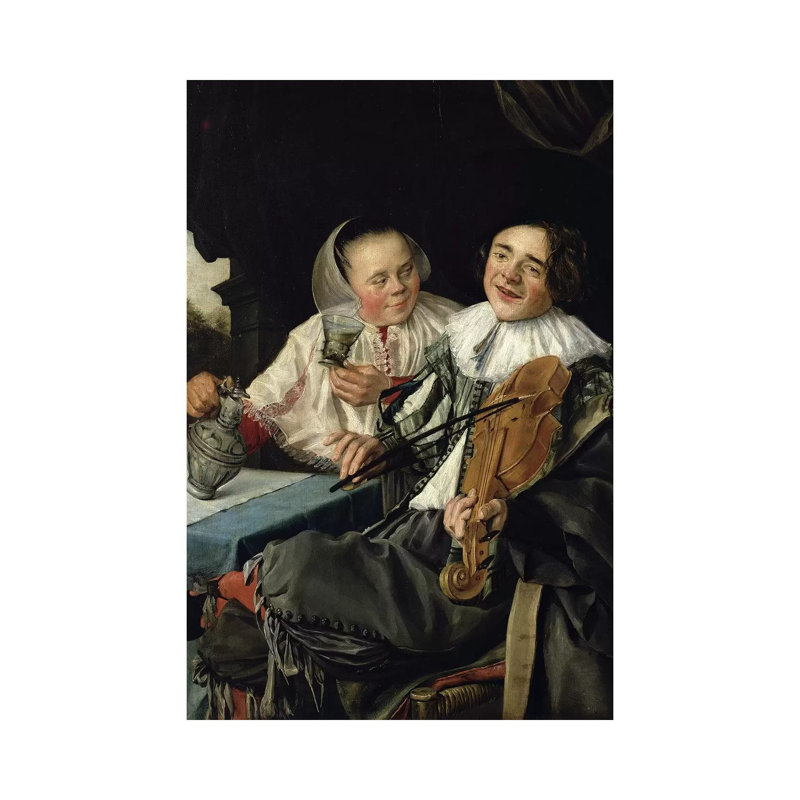 Merry Company, 1630 by Judith Leyster - Wrapped Canvas Painting