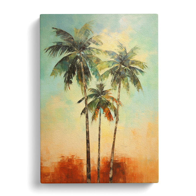 Palm Tree Informel - Wrapped Canvas, 76cm H x 50cm W x 3cm D