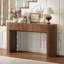 Console 55 po Tambour avec plateau de table ovale pour vestibule de vestibule-492933685-492933687