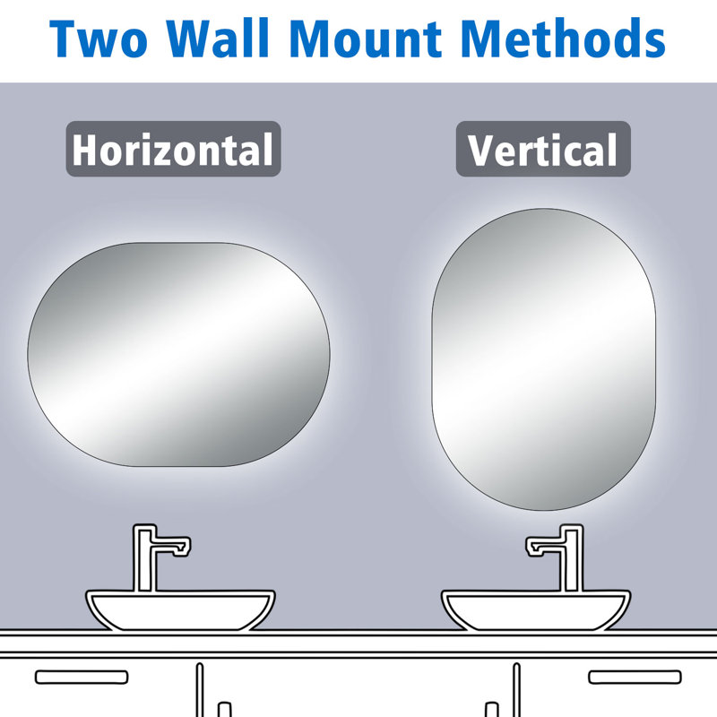 Buisan Oval Mirror, 100cm x 60cm