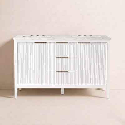 Bilroy 54" Pine Double Bathroom Vanity