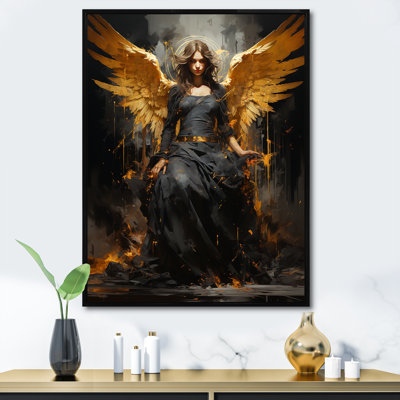 Gold Angel Rebel Renaissance II - Pop Art Wall Art
