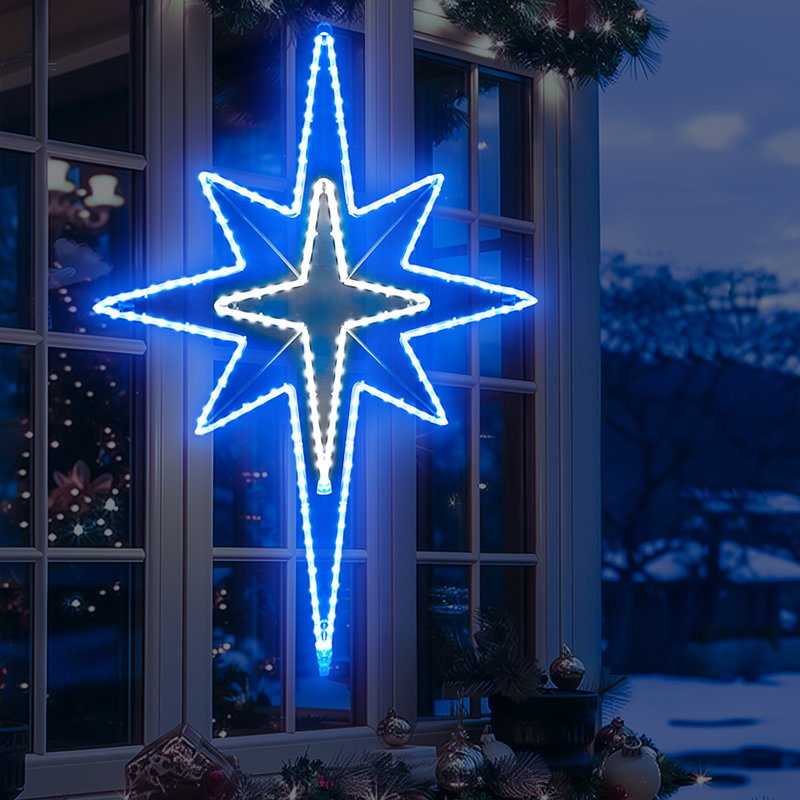 43 po d'extérieur bleu Bethlehem Star Leionna, Bleu