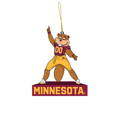 Ornement en forme de mascotte de l'Université du Minnesota