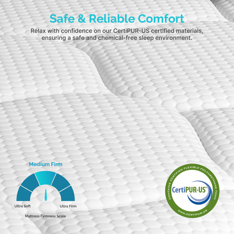 Memory Foam Hybrid Mattress, King, 14"