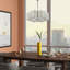 Lustre tambour en cristal 6 lumières Isahak