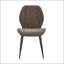 Chaise de salle à manger en tissu brun - rétro minimaliste - ensemble de 4-916812252