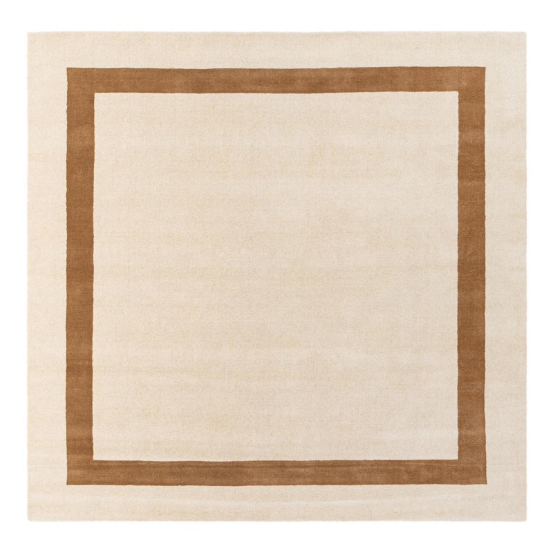 Tapis en laine naturel Jill Zarin Somerset, Carré 7 pi 10 po