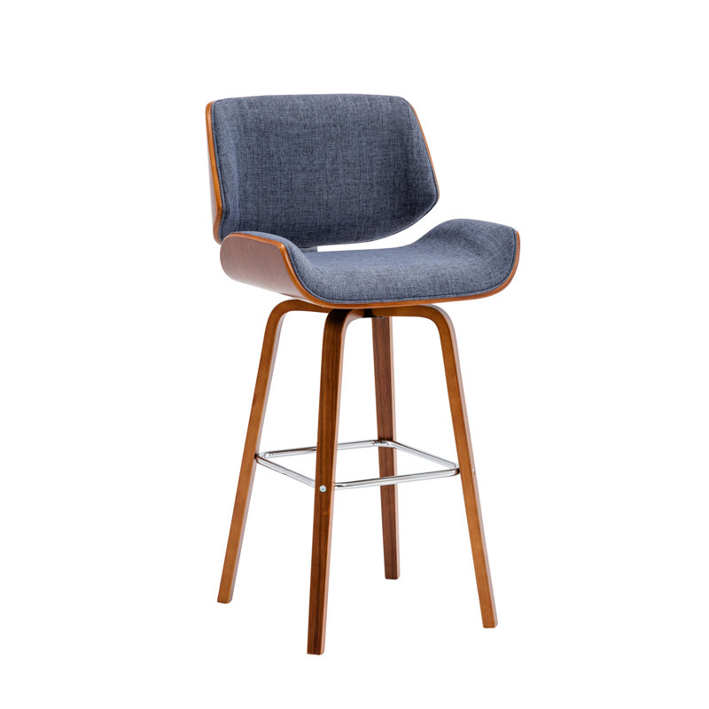 Swivel Bar Stool, Blue