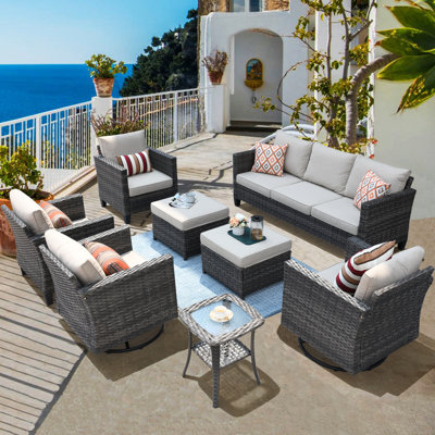 Ben 8 Piece Rattan Seating Group