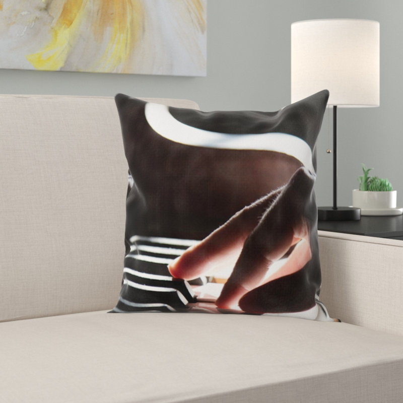 Coussin décoratif piano