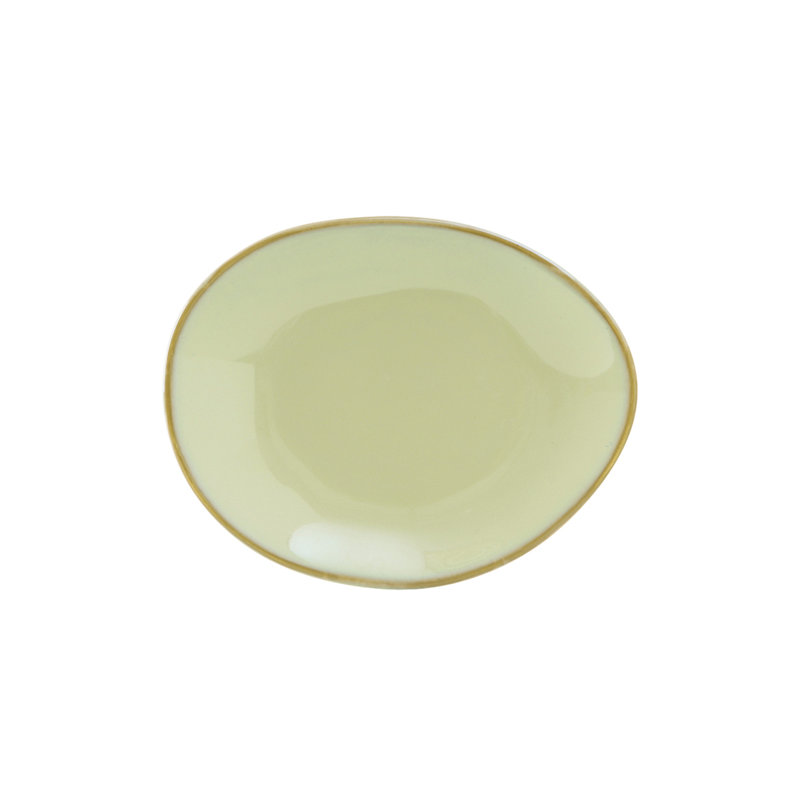 Assiette à apéritif Artisan Ellipse, Vert taillis de sauge