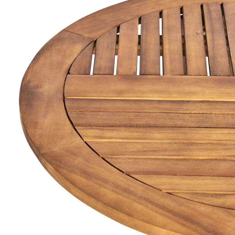 Table de salle à manger 70 "ovale en bois avec une touche de finition