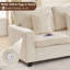 Canapé deux places en chenille de 172 cm de large avec station de recharge-709501677