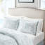 Édredon blanc en coton double - édredon sable brodé, jupe de lit et 2 taies décoratives 100% foncé-125444872