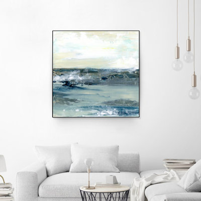 «Coastal Blues I», toile encadrée par Giant Art