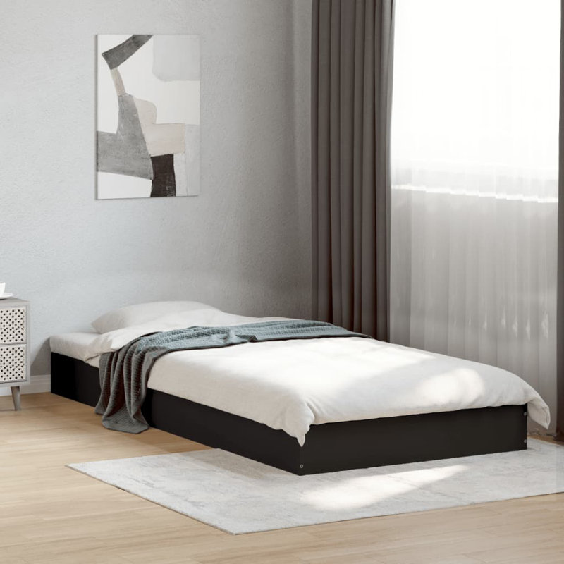 Vidaxl Bed Frame Small Single, Black