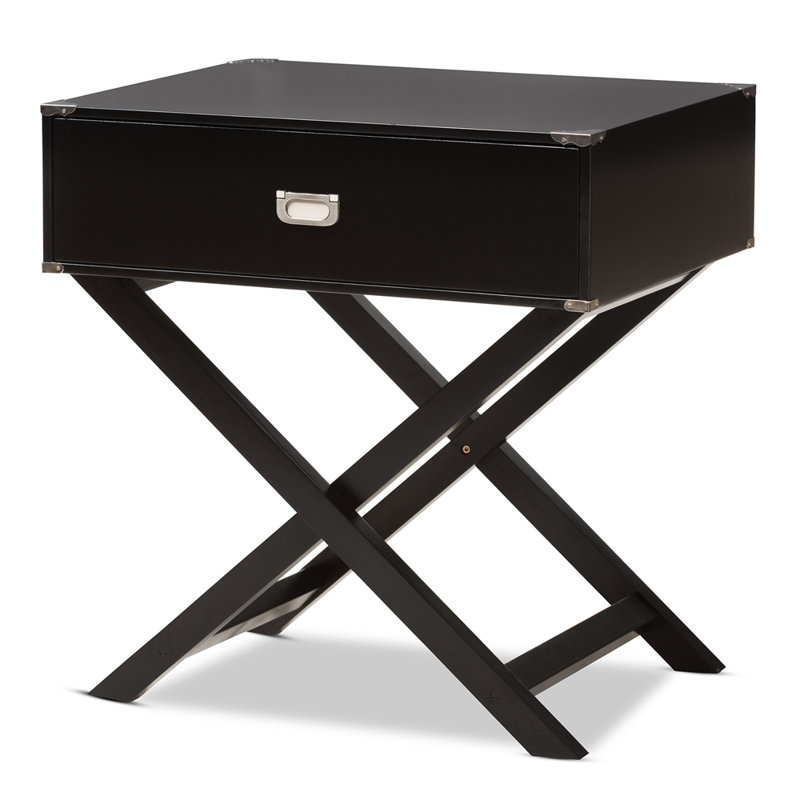 25.9'' W Nightstand, Black