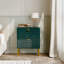 24.4" Tall 2-Drawer High Gloss Nightstand-1266231890