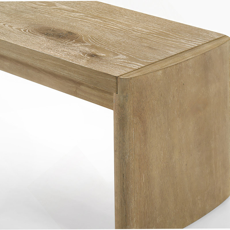 Wooden Oak Finish 50.5"W Dining Bench