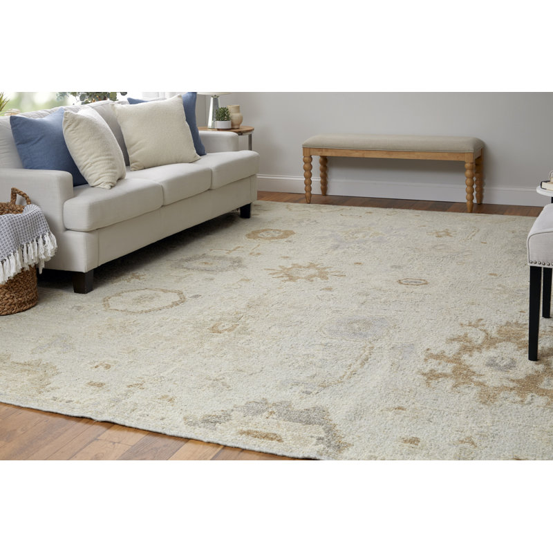 Grafton Wool Floral Area Rug, Rectangle 7'9" x 9'9"
