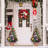 3Ft Pre-Lit Artificial Mini Christmas Tree With Multicolor Led Lights & Bag Potted Base, Battery Operated Snow Flocked Tree