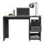 Bureau d'ordinateur avec un tiroir et deux tablettes