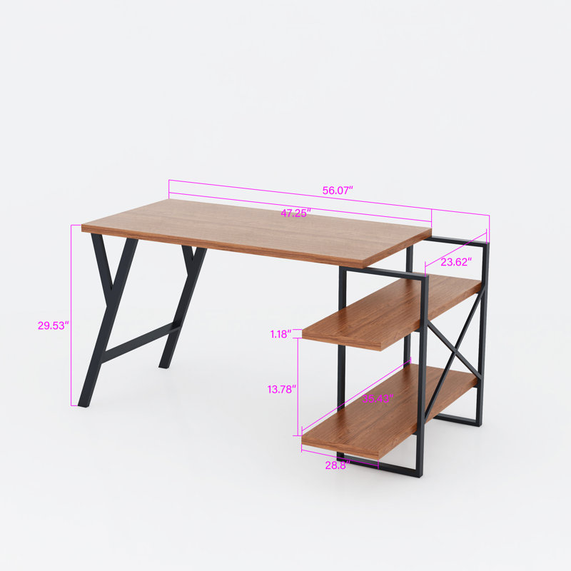 Bureau d'écriture en L