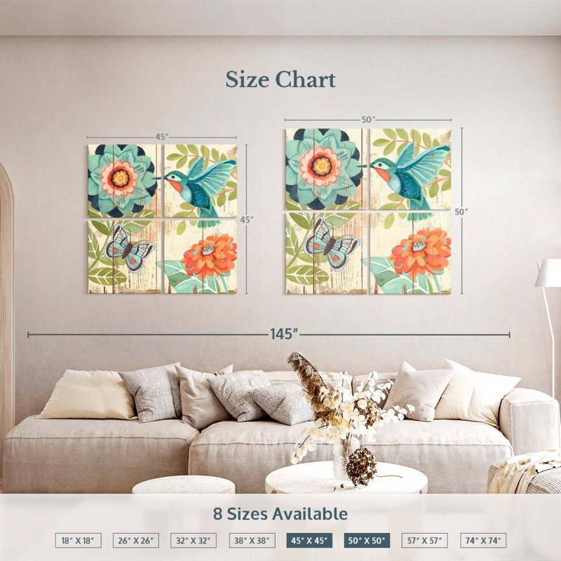 Brampt Hummingbird Botanical Aqua