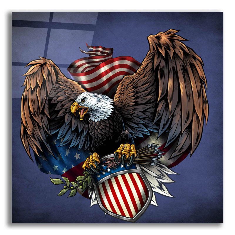 " Army Eagle Decal " by Flyland Designs, 12" H x 12" W x 0.13" D