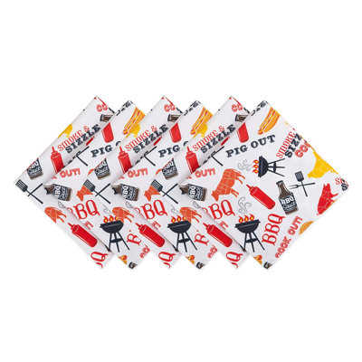 McDougal Polyester Abstract Square Napkin