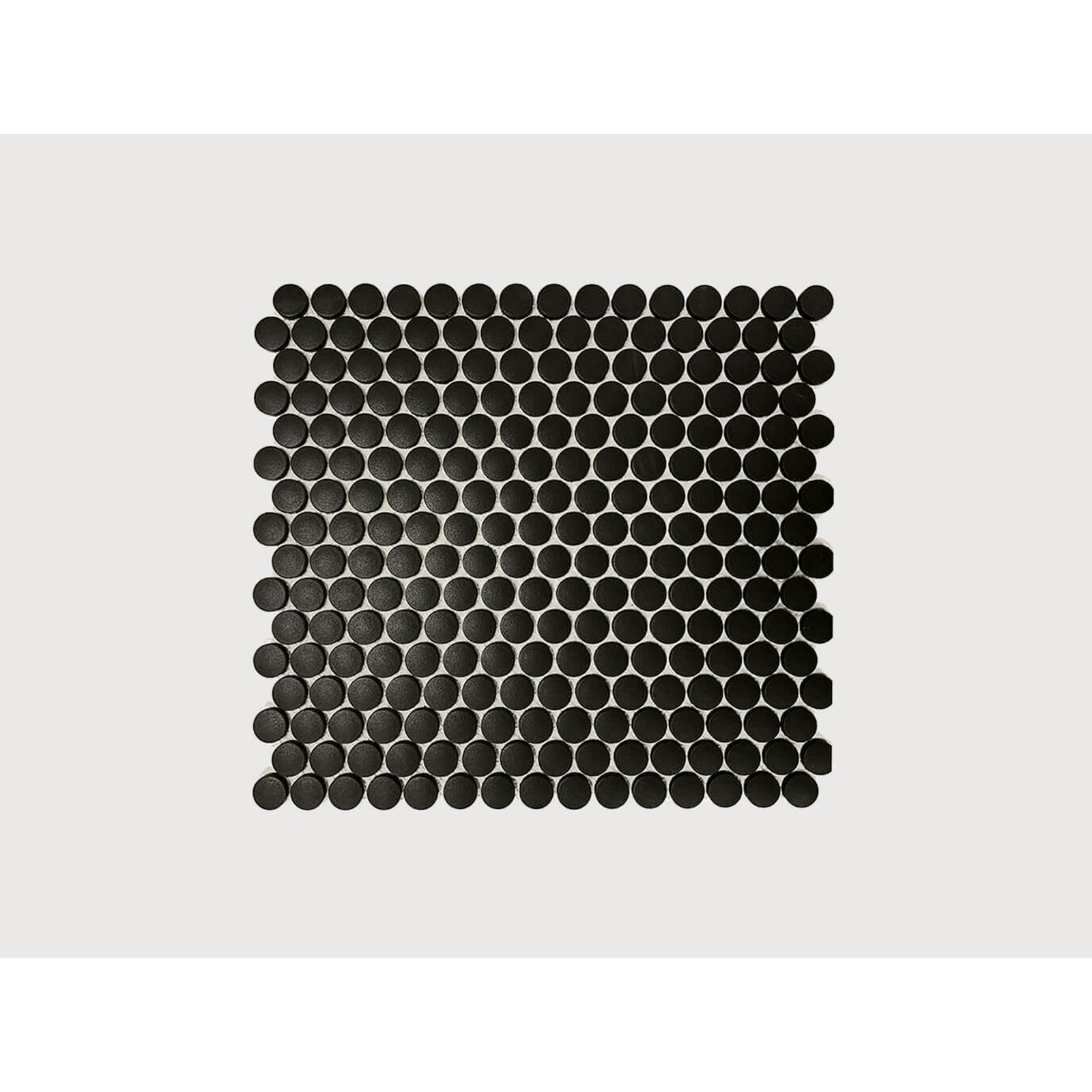 Metro Mosaics 1" Mosaic Tile, Black, Matte
