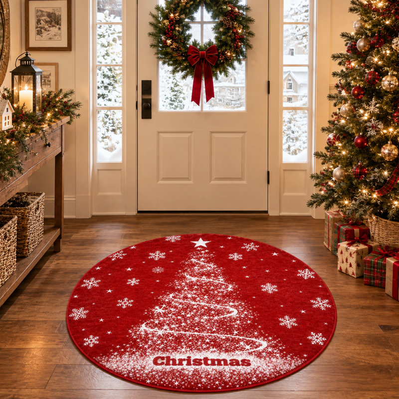 Washable Area Rug, 120*120cm