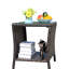 Table basse de patio avec verre trempé de 19,81 po x 19,81 po x 21 po-276510894
