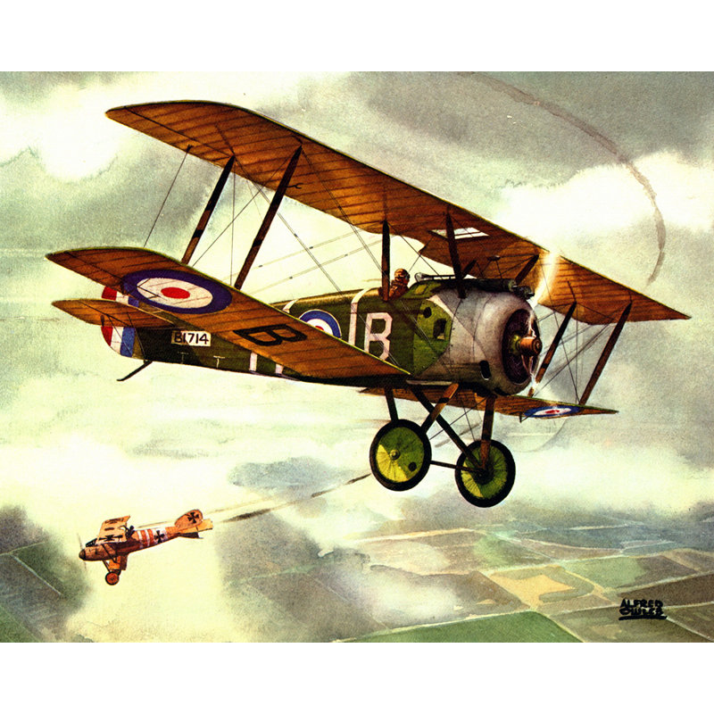 Sopwith Camel, 14" H x 18" W