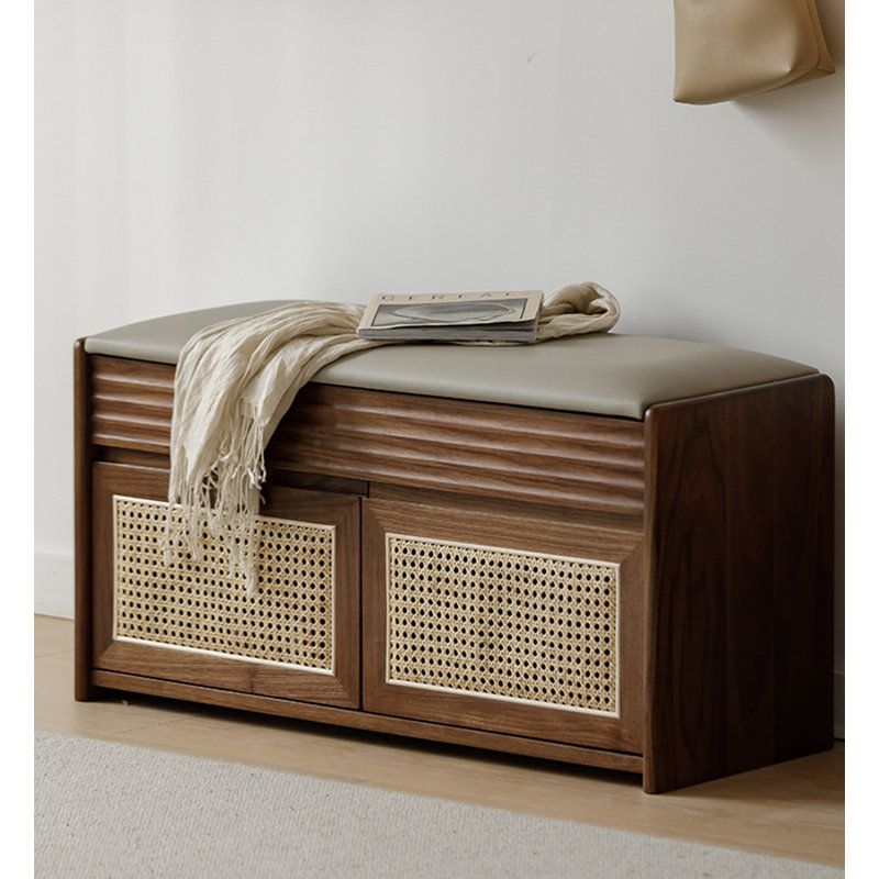 Banc de rangement Mid-Century