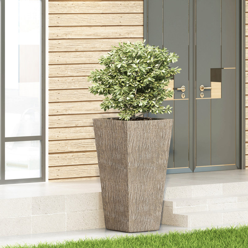 Pot de fleurs Mgo, H 31 po x l 16,25 po x P 16,25 po, Bois
