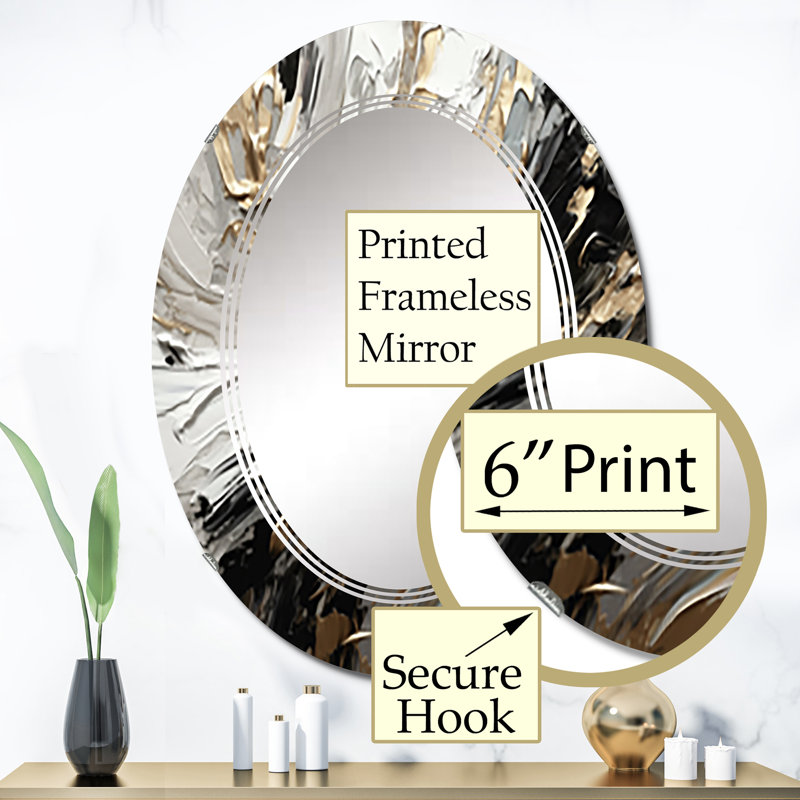 Miroir mural sans cadre Derney, 36 po x 24 po