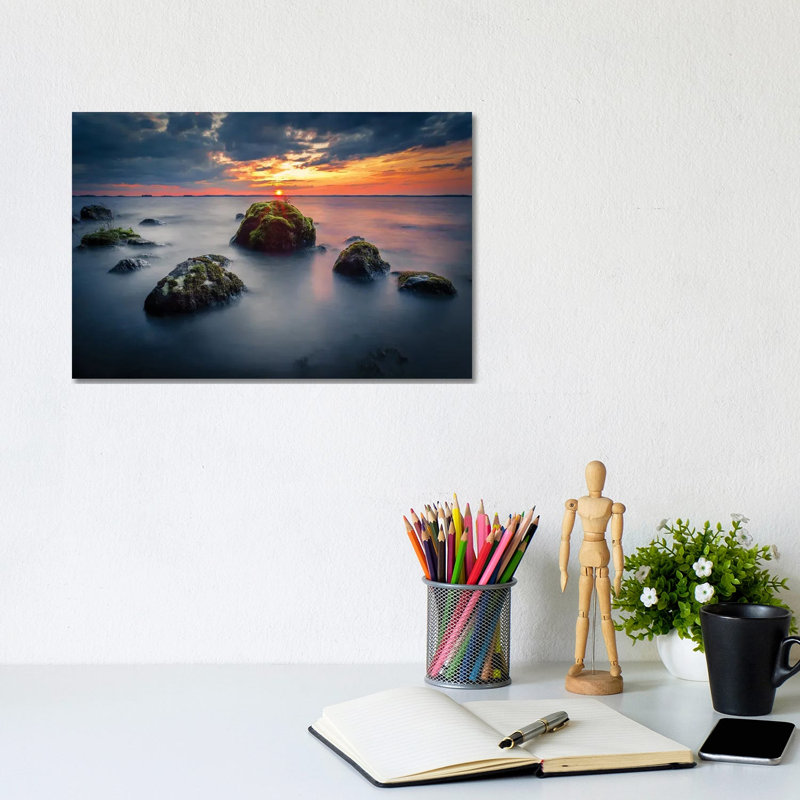 Evening At Vanajanniemi by Lauri Lohi - Wrapped Canvas Print, 20.32 cm H x 30.48 cm W