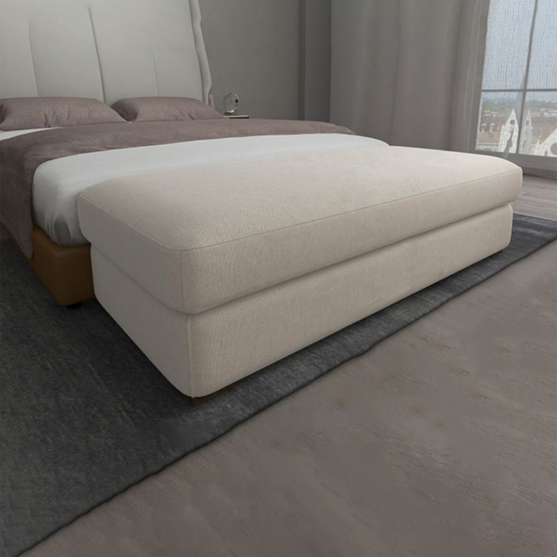 Banc rembourré beige, Beige