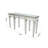 Eight Legs Mirror Console Table With A Drawer And Wood Trim